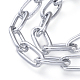 Collane con catena a graffetta in alluminio NJEW-JN02796-3