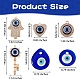 Kit di ciondoli per occhi malvagio in stile 6 pz 6 per la creazione di gioielli fai da te DIY-SZ0005-80B-2
