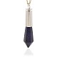 Synthetic Blue Goldstone Pointed Big Pendants G-N0058-03-2