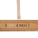 黄麻布リボン  クラフト作り用  淡い茶色  1/4インチ（6mm）  約10m /ロール OCOR-TAC0006-30A-8