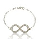 Valentines Day for Her Infinity Mini Bracelets BJEW-JB01249-01-1