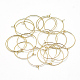 Brass Hoop Earrings KK-T032-005G-1