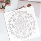 PET Hollow Out Drawing Painting Stencils DIY-WH0391-0282-3