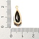 Brass Pave Cubic Zirconia Pendants KK-Q801-01G-01-3