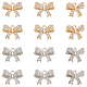 CHGCRAFT 12Pcs 2 Colors Butterfly Crystal Charms Shinny Cubic Zirconia Pendants Butterfly Beads Rhinestone Pendants for Jewellery Necklace Earrings Making 13x10x5mm ZIRC-CA0001-15-1