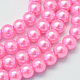 Chapelets de perles rondes en verre peint HY-Q003-4mm-68-1