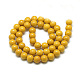 Synthetic Ocean White Jade Beads Strands G-S254-8mm-B04-3