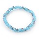 Electroplate Glass Beads Stretch Bracelets BJEW-JB04021-03-1
