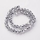 13 inch Faceted Round Glass Beads GF6mmC01S-3