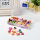 1Box Mixed Shapes Wood Beads for Children DIY WOOD-X0003-B-4