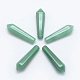 Perles pointues d'aventurine vert naturel G-E490-C10-1