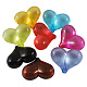 Mixed Color Transparent Acrylic Heart Beads X-PL979Y-1