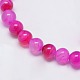 Natural Agate Beads Strand G-L083-8mm-14-2