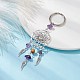 Woven Web/Net with Wing Alloy Pendant Keychain KEYC-JKC00587-01-3