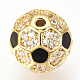 Perles de zircone cubique micro pave en Laiton ZIRC-Q013-8mm-136G-3
