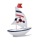 Patrón de aro salvavidas modelo de mini velero decoración de exhibición PW22060285094-2