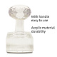 プラスチックスタンプ  DIY石鹸型用品  正方形  木模様  31x31x18mm DIY-WH0350-003-3