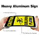 Segnali di avvertimento in alluminio con protezione UV e impermeabile globleland AJEW-GL0001-01B-01-4
