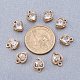PandaHall 1Bag about 100 pcs Cubic Zirconia Alloy Drop Shape Charms Sets for Jewelry Making Light Gold Color ZIRC-PH0002-01KCG-5