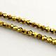 Fili di perle di vetro placcato EGLA-R094-3mm-01-1