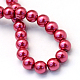 Chapelets de perles rondes en verre peint HY-Q003-10mm-14-4