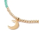 Conjunto de collares con colgante de estrella y luna para mujeres adolescentes NJEW-JN03738-03-7