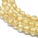 Chapelets de perles de citrine naturelle G-I289-02-3