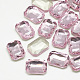 Cabujones de cristal con rhinestone RGLA-T079-10x14mm-10-1