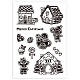 CRASPIRE Christmas Gingerbread Man Clear Rubber Stamps House Candy Merry Christams Holiday Transparent Silicone Seals Stamp Xmas Journaling Card Making DIY Scrapbooking Photo Album Decor 6.3 x 4.3inch DIY-WH0448-0086-2
