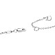 Ожерелья с подвесками из серебра и кубического циркония в форме дюйма Tinysand в форме дюйма 925 TS-N317-S-4