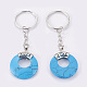 Synthetic Turquoise Keychain KEYC-P041-D02-2