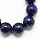 Dyed Natural Lapis Lazuli Bead Strands G-R173-12mm-01-1