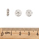 Abalorios de latón Diamante de imitación espaciador X-RB-A014-Z8mm-01S-4