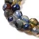 Chapelets de perles d'agate naturelle G-H302-A01-07-4