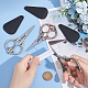 UNICRAFTALE 3Pcs 3 Colors Stainless Steel Sewing Embroidery Scissors Retro-style Bird Scissors with Alloy Handle and 3Pcs Leather Protective Covers Sharp Detail Shears SENE-UN0001-01-4