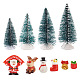 10 個 10 スタイルのクリスマス樹脂ディスプレイ装飾  家の装飾用  混合図形  ミックスカラー  11~45x13~45x11~105mm  1個/スタイル DJEW-TA0001-03-1