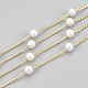 Chaînes en perles d'imitation imitation plastique abs faites main CHC-S004-08G-1