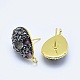 Natural Tourmaline Stud Earring Findings RB-L031-27B-2