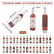 SUNNYCLUE 32pcs Random Label Resin Wine Bottle Charms Bottle Charms Resin Pendants with Iron Loop Earring Necklace Keychain Dangles for DIY Jewellery Making Accessories RESI-SC0002-17-2
