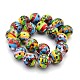 Multi-color handmade rotonde lampwork beads X-LAMP-O008-03-2