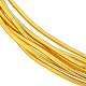 Benecreat 40g 丸型銅製クラフトワイヤー  ジュエリー作りのための  ゴールドカラー  18ゲージ  1mm CWIR-BC0001-28G-1