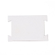 長方形の紙のヘアゴムのディスプレイカード  ヘアゴム用の大理石ジュエリーディスプレイカード  ホワイト  8.05x12x0.05cm X-CDIS-C004-07E-2