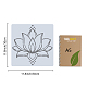 Gorgecraft Lotus-Schablonen DIY-WH0244-136-2
