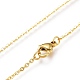 Brass Micro Pave Clear Cubic Zirconia Pendant Necklaces NJEW-A127-15G-3