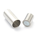 304 Stainless Steel Magnetic Clasps with Glue-in Ends STAS-O148-06D-4