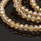 Pearl Luster Plated Faceted Rondelle Glass Beads Strands GLAA-A024C-PL01-1