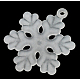Frosted Acrylic Snowflake Pendants X-PAF003Y-1-1