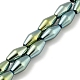 Brins de perles d'hématite magnétiques synthétiques galvanisées G-Z032-B01-02A-1