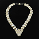 Sistemas de la joya de perlas: pulseras y collares SJEW-R043-07-2