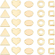 BENECREAT 30Pcs 5 Style 18K Gold Plated Connector Charms KK-BC0008-16-1